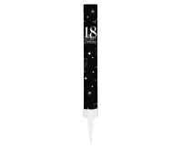 Party fountain "18" Birthday 12 cm/ 1 pc., black